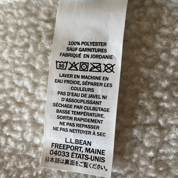 LL Bean Women's Fleece Vest Sailcloth Full Zip  XL REG tan 4 pockets layer - Picture 7 of 10